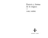 book Esencia y formas de lo trágico.