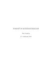 book Johdatus matematiikkaan