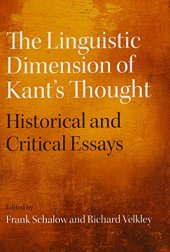 book The Linguistic Dimension of Kant's Thought: Historical and Critical Essays