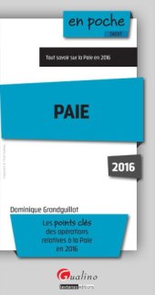 book Paie : Tout savoir sur la paie en 2016