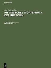 book Historisches Wörterbuch der Rhetorik, Band 1: A-Bib