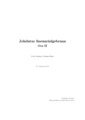 book Johdatus lineaarialgebraan: Osa II