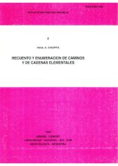 book Recuento y enumeración de caminos y de cadenas elementales.