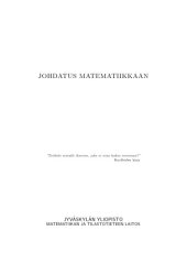 book Johdatus matematiikkaan