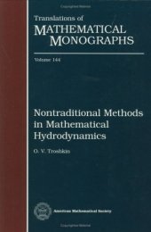 book Nontraditional Methods in Mathematical Hydrodynamics