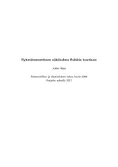 book Ryhmäteoreettinen näkökulma Rubikin kuutioon [Lecture notes]