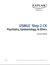 book USMLE Step 2 CK Lecture Notes: Psychiatry/Epidemiology