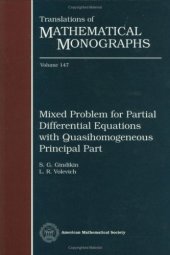 book Mixed Problem for Partial Differential Equations with Quasihomogeneous Principal Part