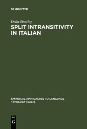 book Split Intransitivity in Italian