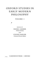 book Oxford Studies in Early Modern Philosophy Vol. 1