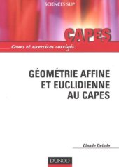 book Géométrie affine et euclidienne au Capes