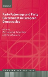 book Party Patronage and Party Government in European Democracies