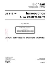 book UE 119 Introduction à la comptabilité 119 Série 2