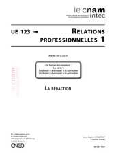 book UE 123 Relations professionnelles Série 3