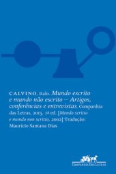 book Mundo escrito e mundo não escrito - Escritos, esboços e conferências