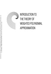 book Introduction to the theory of weighted polynomial approximation