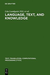 book Language, Text, and Knowledge: Mental Models of Expert Communication