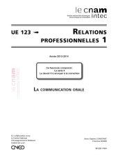 book UE 123 Relations professionnelles Série 4