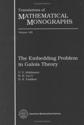 book The Embedding Problem in Galois Theory