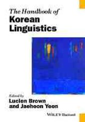 book The Handbook of Korean Linguistics