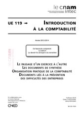 book UE 119 Introduction à la comptabilité 119 Série 4