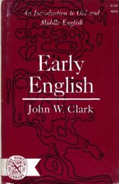 book Early English; a study of Old and Middle English