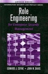 book Role engineering for enterprise security management