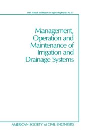 book Management, operation, and maintenance of irrigation and drainage systems
