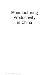 book Manufacturing productivity in China