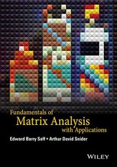 book Fundamentals of matrix analysis with applications