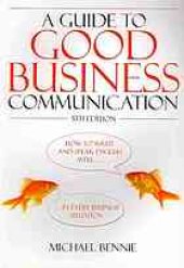 book A guide to good business communication