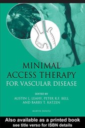 book Minimal access therapy for vascular disease