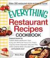 book The everything restaurant recipes cookbook