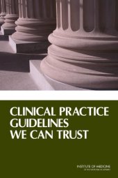 book Clinical practice guidelines we can trust