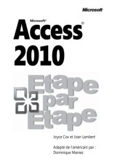 book Microsoft Access 2010 : étape par étape