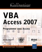 book VBA Access 2007 : programmer sous Access