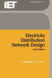 book Electricity distribution network design