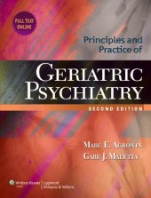 book Principles and practice of geriatric psychiatry