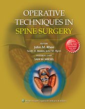 book Operative Techniques in Spine Surgery