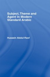 book Subject, Theme and Agent in Modern Standard Arabic