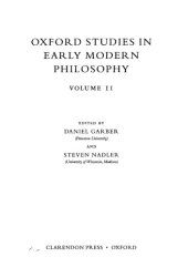 book Oxford Studies in Early Modern Philosophy