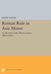 book Roman Rule in Asia Minor