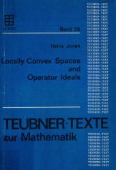 book Locally convex spaces and operator ideals