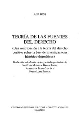 book Teoría de las fuentes del derecho (una contribución a la teoría del derecho positivo sobre la base de investigaciones histórico-dogmáticas)