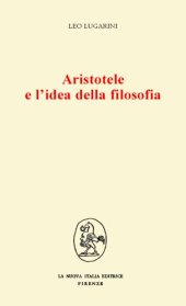 book Aristotele e l’idea della filosofia