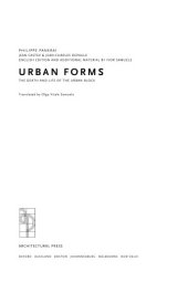 book Urban Forms. THE DEATH AND LIFE OF THE URBAN BLOCK