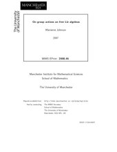 book On group actions on free Lie algebras