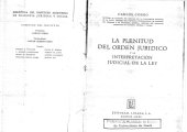 book La plenitud del orden jurídico y la interpretación judicial de la ley