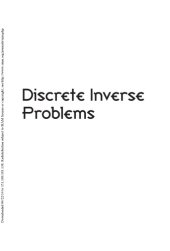 book Discrete Inverse Problems: Insight and Algorithms