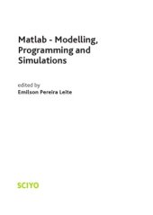 book Matlab - Modelling, Programming and Simulations